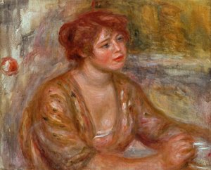 The Cup of Coffee, Portrait of Andree (kalt Dede) 1917